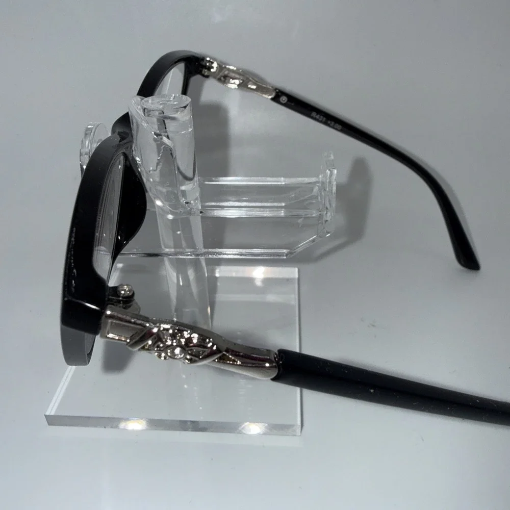 3 pair NEW foster grant readers and others +3.00 - Square Round Tortoise Black